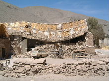 Erdbebentrümmer in Tarapacá